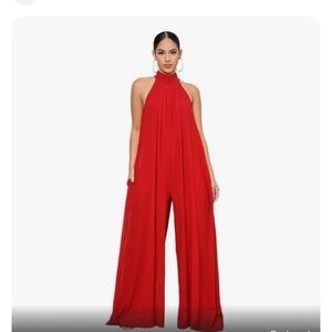 Vince Camuto Red sleeveless jumpsuit
